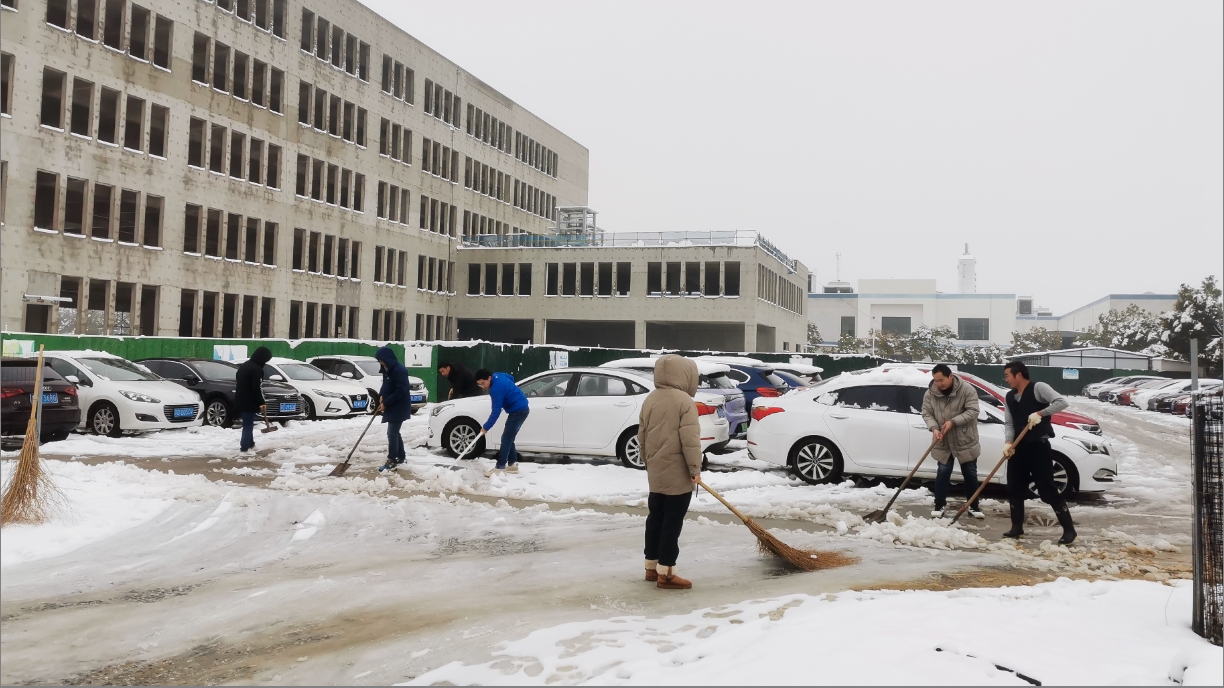 雪绽琼花日 扫雪暖心时丨乐竞在线,官网
开展扫雪除冰活动